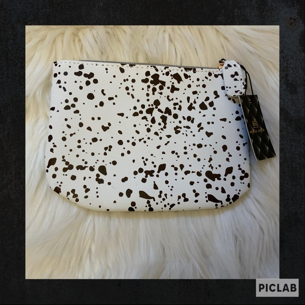 Mollie Jacob Abstract Monochrome Pouch - NWT